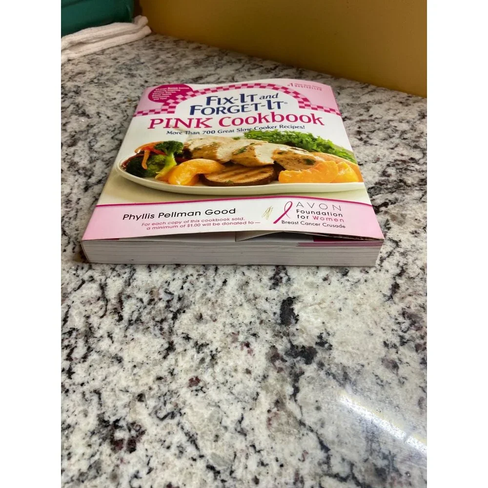 Fix-It and Forget-It Pink Cookbook Slow Cooker Recipes Avon Breast Cancer 2012